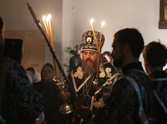 Епископ Серафим возглавил Литургию Преждеосвященных Даров